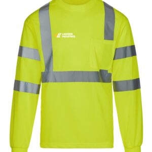 Class 3 Safety Green Long Sleeve T-Shirt